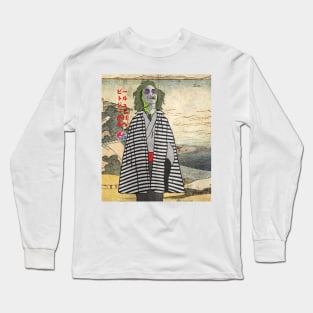 Beetlejuice goes to japan ukiyo-e Long Sleeve T-Shirt